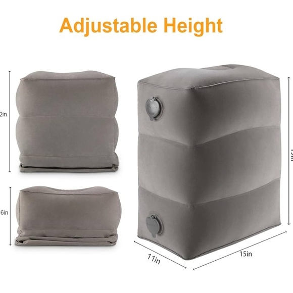 maliton Other - Inflatable Travel Foot Rest Pillow, Kids Airplane Bed